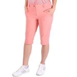 New Nivo Coral Pink Mandi Women’s Bermuda Long Golf Shorts Size 16 bin 4H